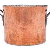 An American Copper Stock Pot w