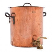 An American Copper Stock Pot w