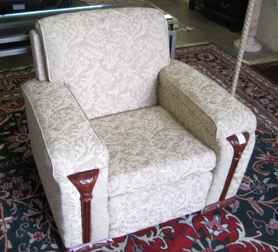 AN AMERICAN DECO EASY CHAIR with