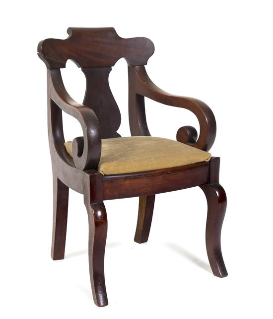 An American Empire Mahogany Child's