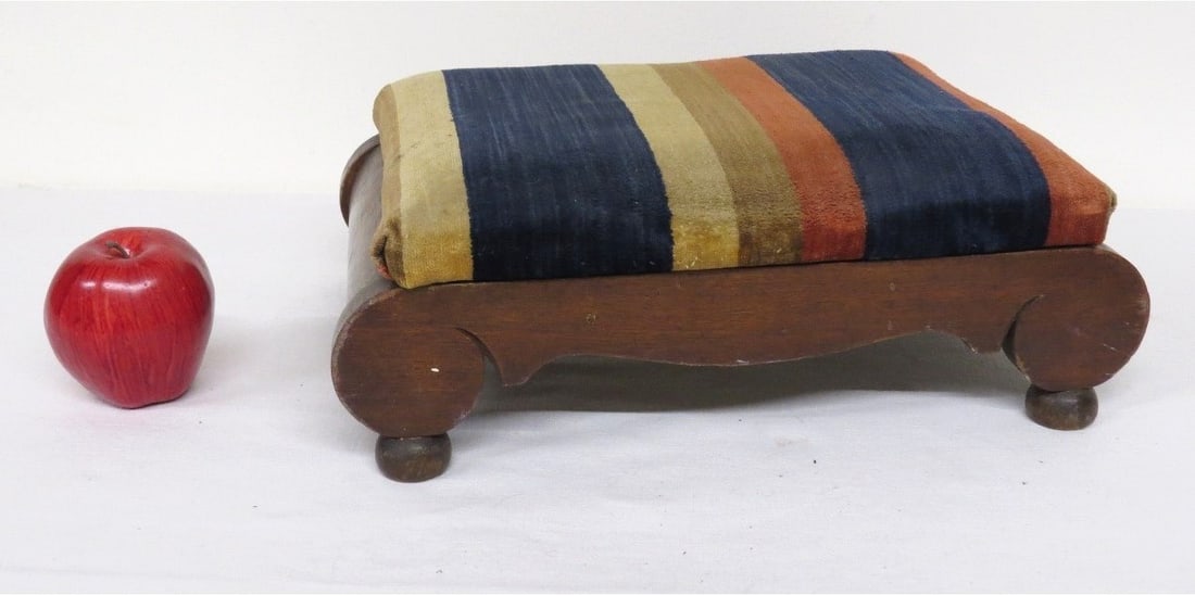 AN AMERICAN EMPIRE PERIOD FOOTSTOOL