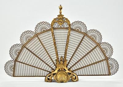 An American Empire Style Gilt Brass