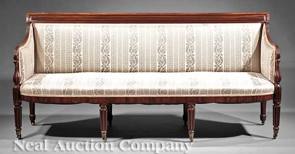 An American Federal Carved Mahogany