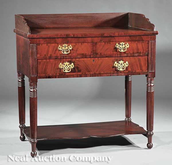 An American Federal Carved Mahogany