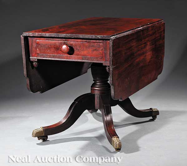 An American Federal Carved Mahogany