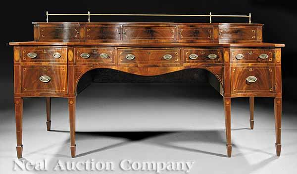 An American Federal Inlaid Mahogany