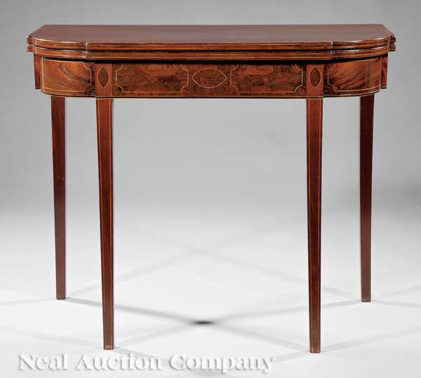 An American Federal Inlaid Mahogany