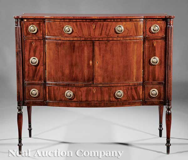 An American Federal Inlaid Mahogany