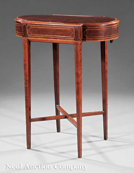 An American Federal Inlaid Mahogany