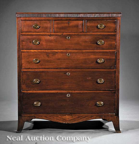 An American Federal Walnut Tall