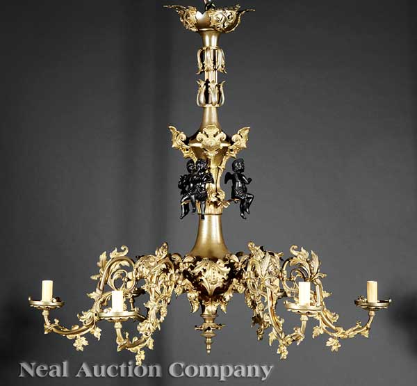 An American Gilt and Patinated