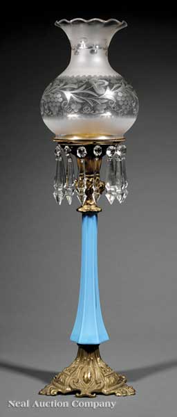 An American Gilt Bronze and Opaline