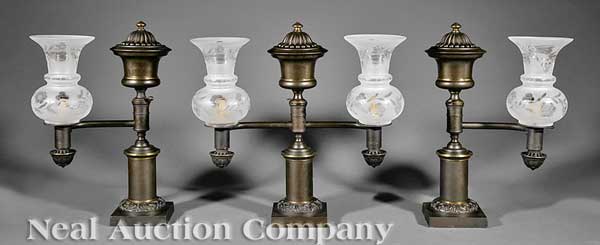 An American Gilt Lacquered Brass