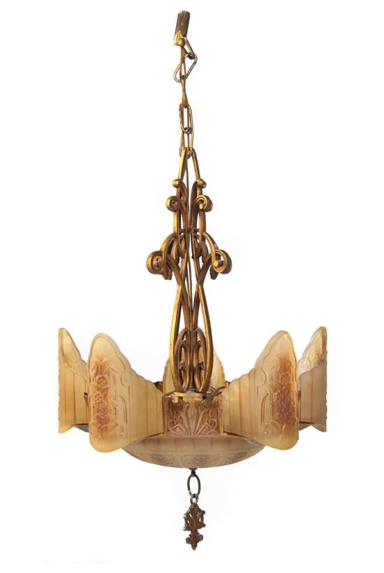 An American Gilt Metal Hanging