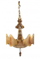 An American Gilt Metal Hanging