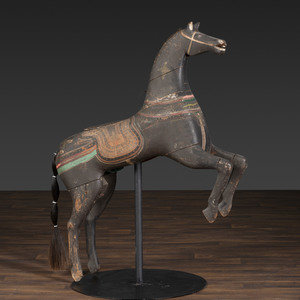 An American Glass Inset, Carved and