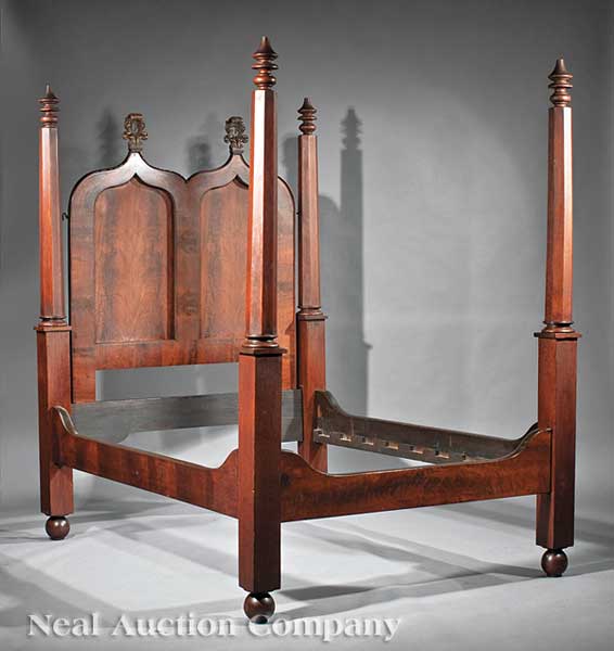 An American Gothic Carved Walnut