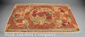 An American Hooked Rug c. 1840
