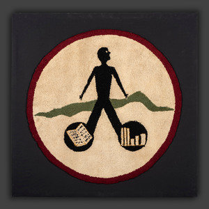 An American Hooked Rug Circa 1930