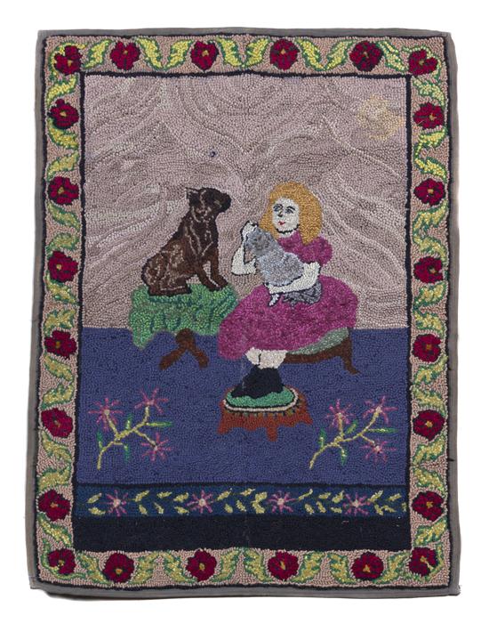 *An American Hooked Rug of
