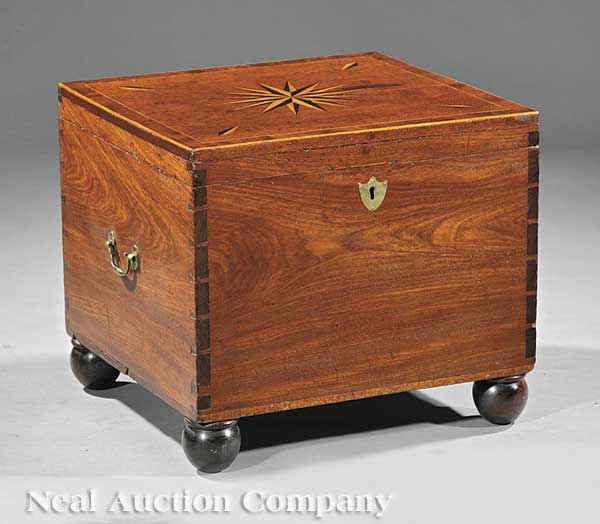An American Inlaid Mahogany