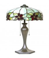 An American Leaded Glass Lamp