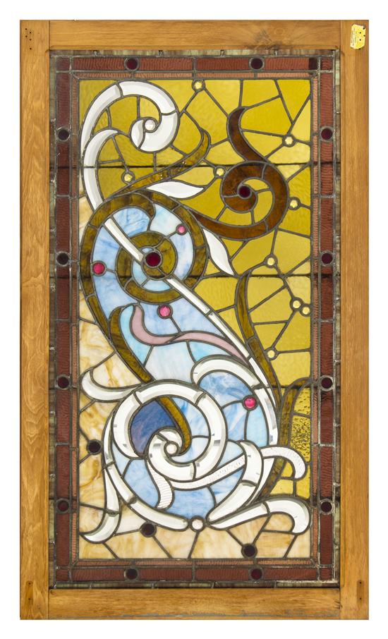An American Leaded Glass Window