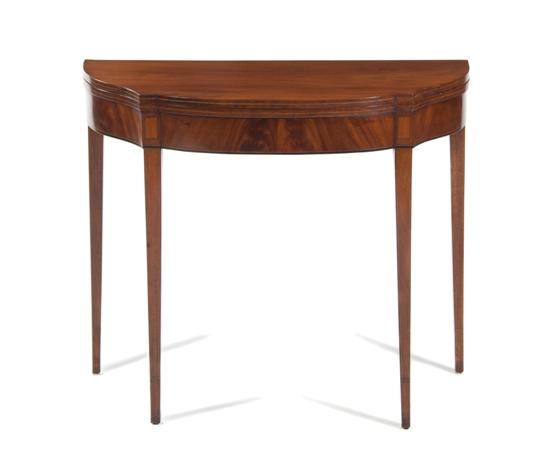 An American Mahogany Games Table