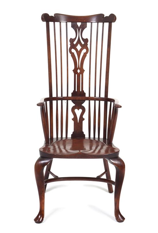 An American Mahogany High-Backed