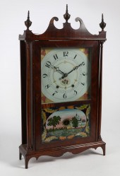 AN AMERICAN MAHOGANY PILLAR AN