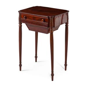 An American Mahogany Sewing Table