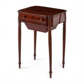 An American Mahogany Sewing Ta