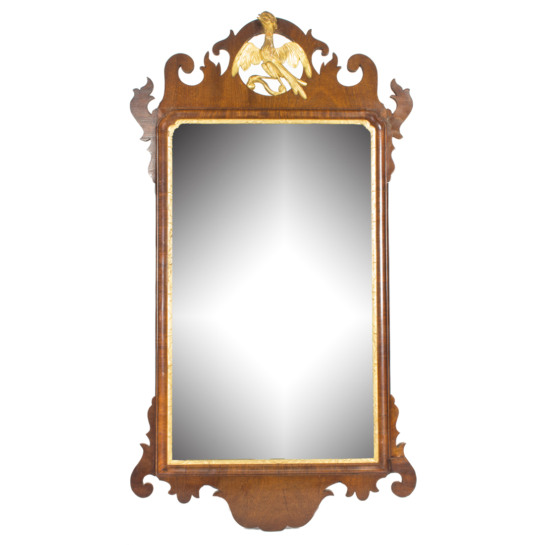 AN AMERICAN MAHOGANY SHIELD FORM