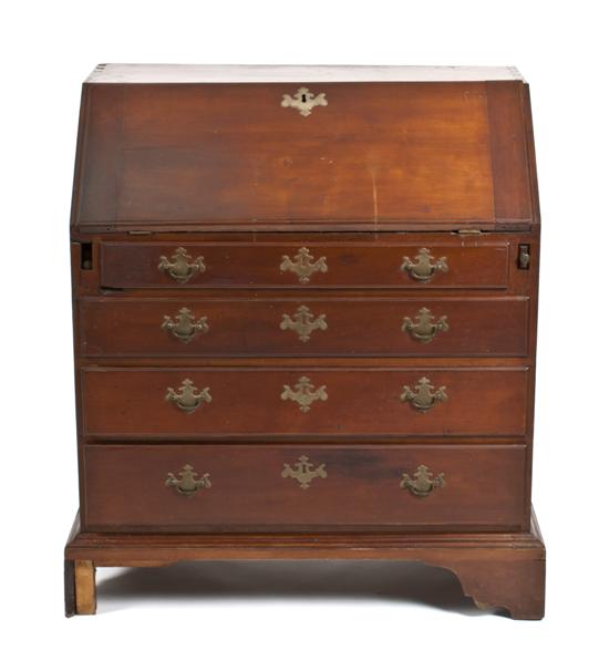 An American Mahogany Slant Front