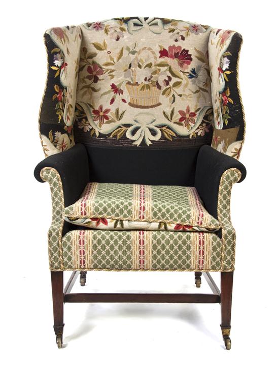 An American Mahogany Wingback