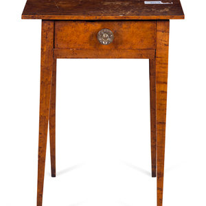 An American Maple Side Table 19th