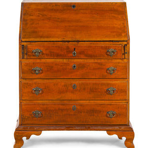 An American Maple Slant Front