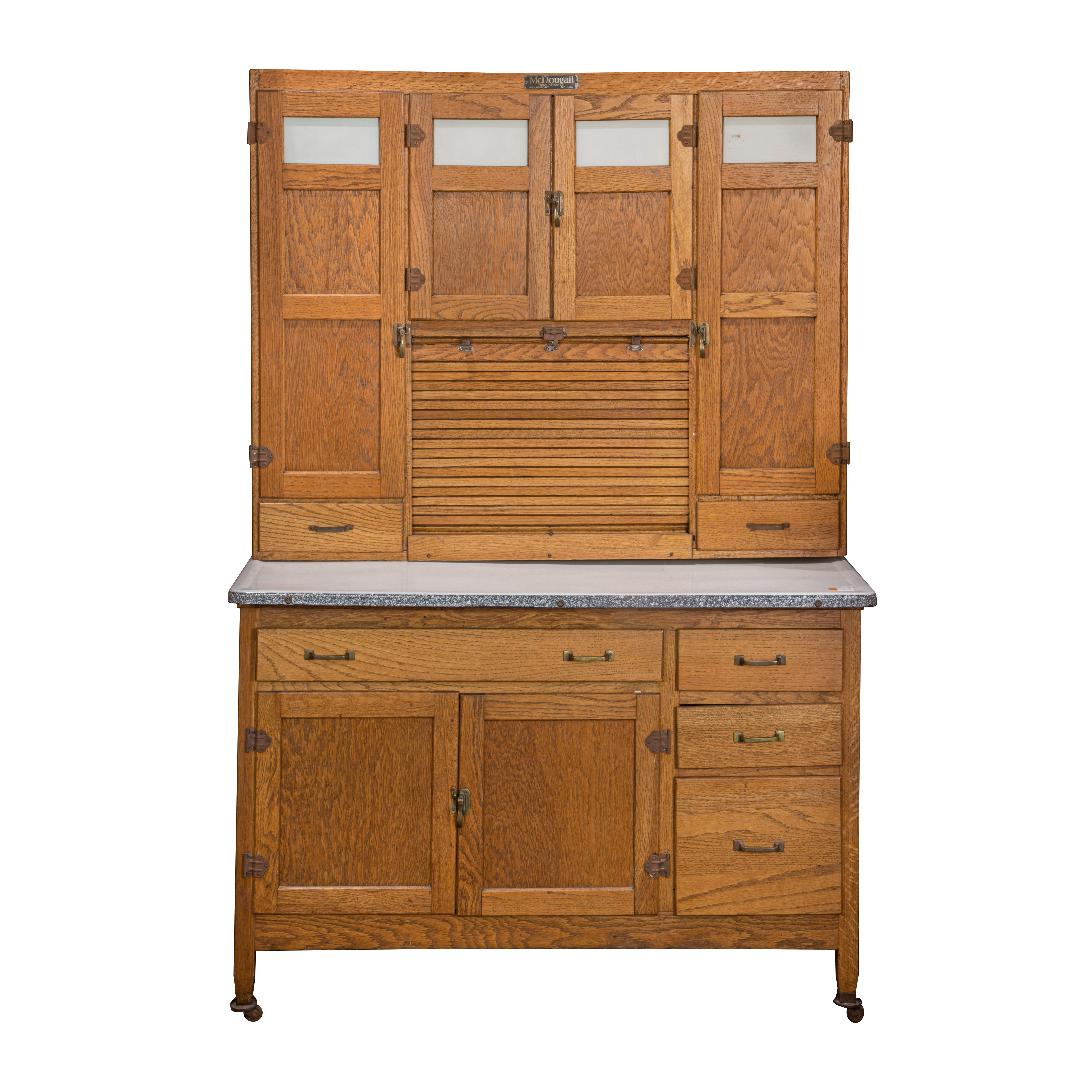 AN AMERICAN OAK HOOSIER PANTRY