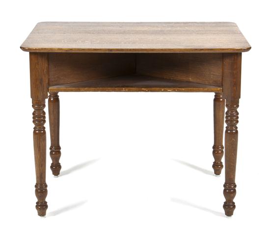 An American Oak Pub Table having