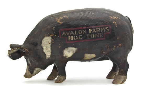 An American Papier Mache Hog Avalon