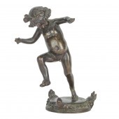 AN AMERICAN PATINATED FIGURE O
