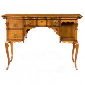 AN AMERICAN QUARTERSAWN OAK PA