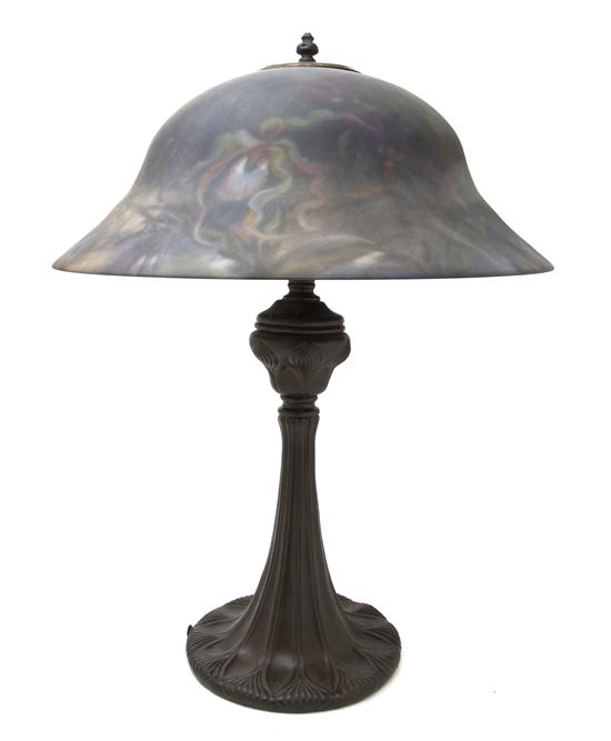 An American Reverse Painted Table