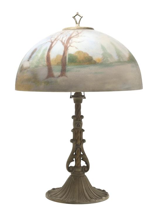 An American Reverse Painted Table
