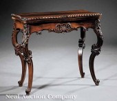 An American Rococo Carved Rose