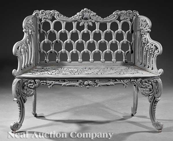 An American Rococo Cast Iron Garden
