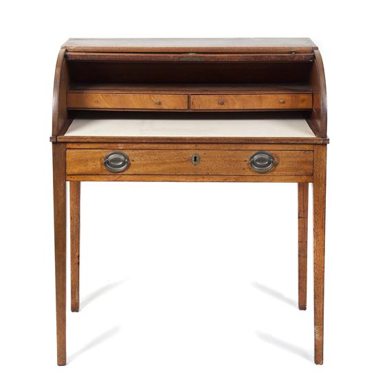 An American Roll-Top Writing Desk