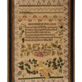 An American Silk Embroidered B