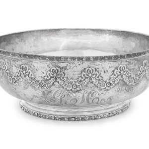 An American Silver Bowl Dominick