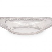 An American Silver Bread Baske